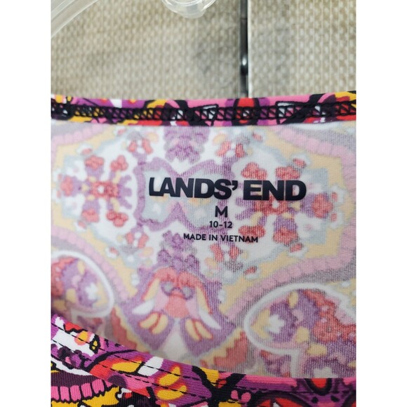 Lands' End Multicolor Medallion Print Long Sleeve Rash Guard Swim Shirt Size Med - Picture 3 of 6